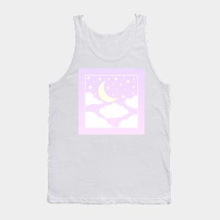 Kawaii Pastel Night Sky Tank Top